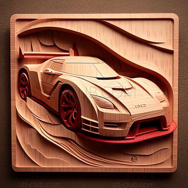 3D модель Nissan GT R LM Nismo (STL)